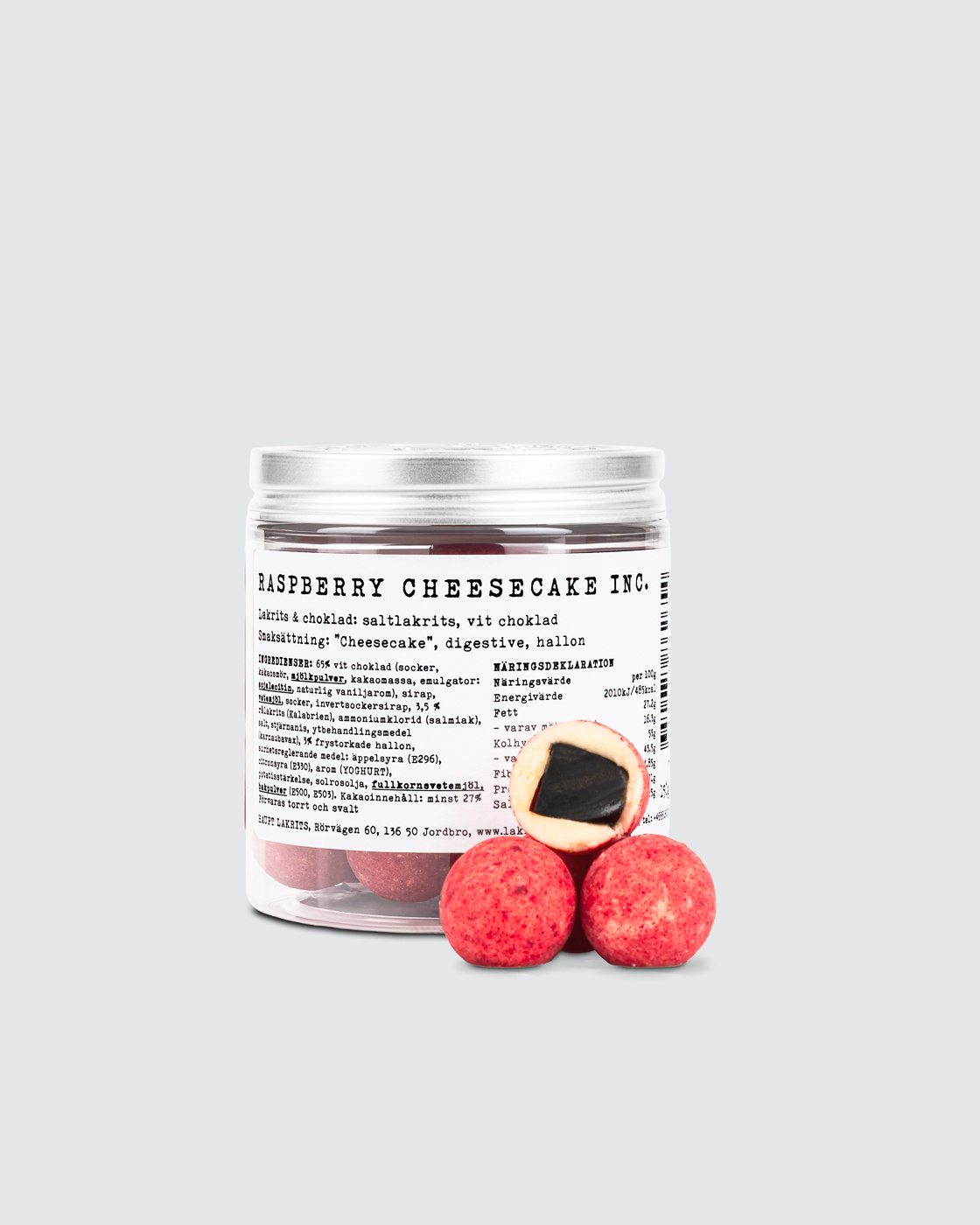 Raspberry Cheesecake Inc. - 150g in der Gruppe Outlet bei Haupt Lakrits AB (100170170)
