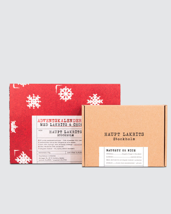 Kalender + Naughty or Nice in der Gruppe Weihnachten bei Haupt Lakrits AB (100170206)