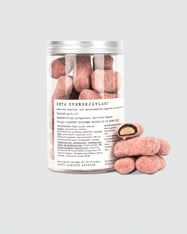 Heta Svenskjävlar! in der Gruppe Lakritze mit Schokolade bei Haupt Lakrits AB (100170001)